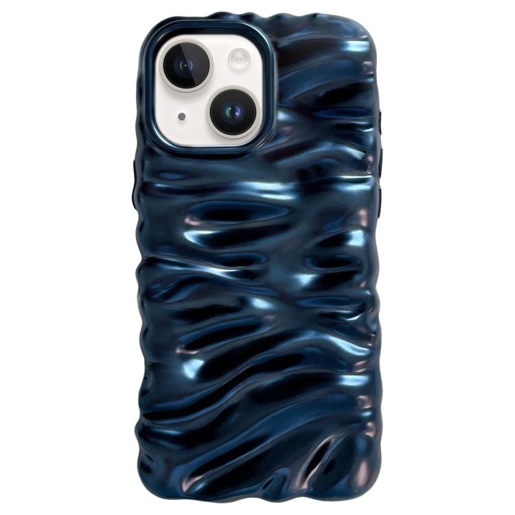 Custodia per telefono in TPU con texture cremosa e rivestimento galvanico, copertura completa., For iPhone 15 Plus, For iPhone 15