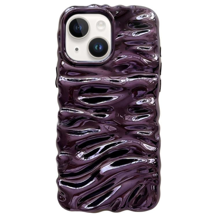 Custodia per telefono in TPU con texture cremosa e rivestimento galvanico, copertura completa., For iPhone 14 Plus, For iPhone 14