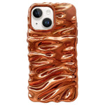 Custodia per telefono in TPU con texture cremosa e rivestimento galvanico, copertura completa., For iPhone 13