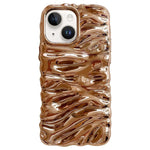 Custodia per telefono in TPU con texture cremosa e rivestimento galvanico, copertura completa., For iPhone 13