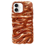 Custodia per telefono in TPU con texture cremosa e rivestimento galvanico, copertura completa., For iPhone 18