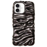Custodia per telefono in TPU con texture cremosa e rivestimento galvanico, copertura completa., For iPhone 18