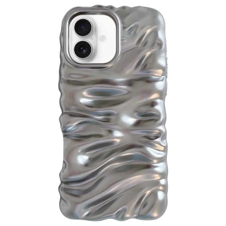 Custodia per telefono in TPU con texture cremosa e rivestimento galvanico, copertura completa., For iPhone 18