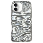 Custodia per telefono in TPU con texture cremosa e rivestimento galvanico, copertura completa., For iPhone 18