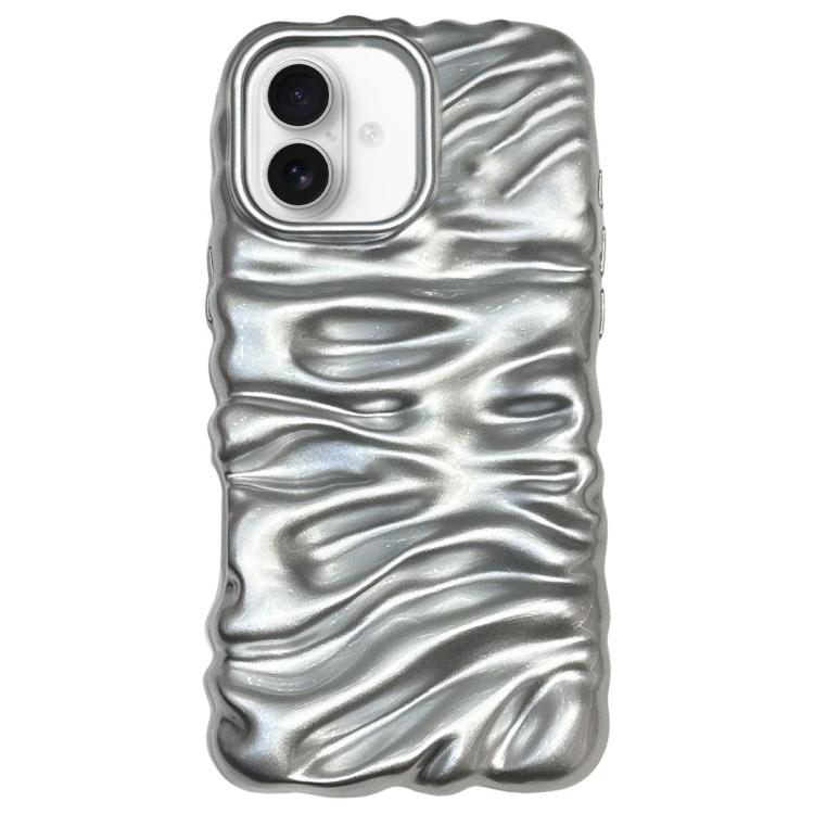 Custodia per telefono in TPU con texture cremosa e rivestimento galvanico, copertura completa., For iPhone 18