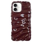 Custodia per telefono in TPU con texture cremosa e rivestimento galvanico, copertura completa., For iPhone 18
