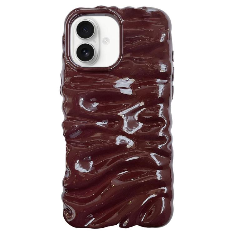 Custodia per telefono in TPU con texture cremosa e rivestimento galvanico, copertura completa., For iPhone 18