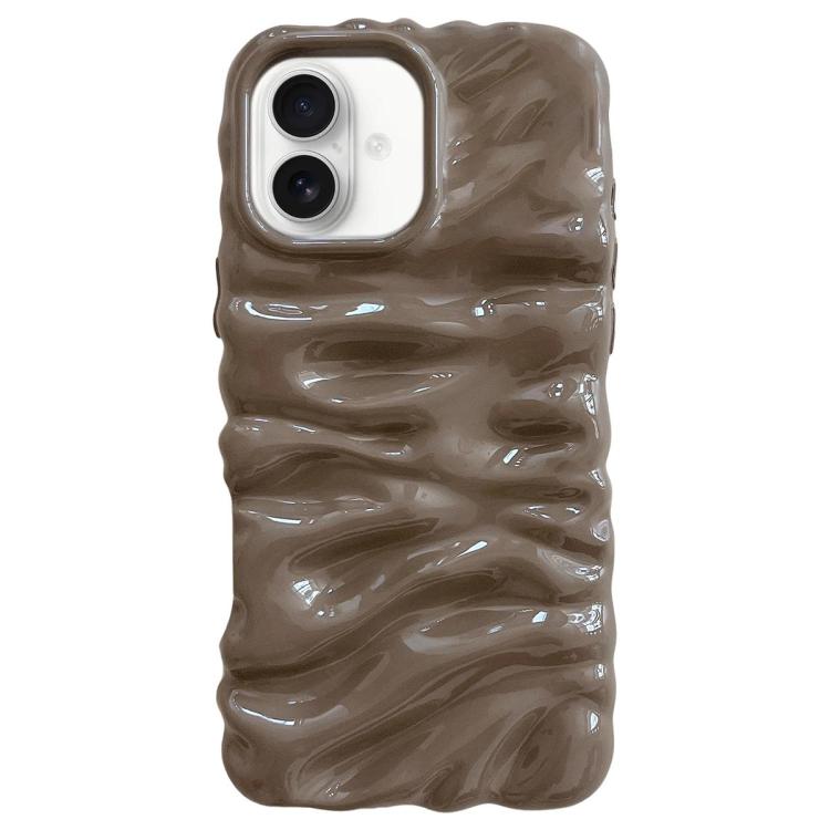 Custodia per telefono in TPU con texture cremosa e rivestimento galvanico, copertura completa., For iPhone 18