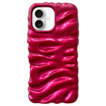 Custodia per telefono in TPU con texture cremosa e rivestimento galvanico, copertura completa., For iPhone 18
