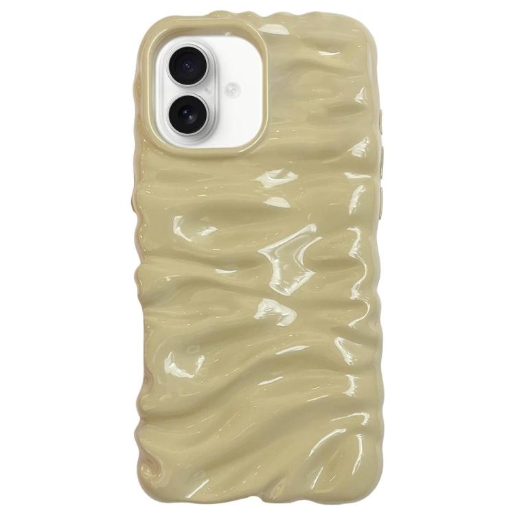 Custodia per telefono in TPU con texture cremosa e rivestimento galvanico, copertura completa., For iPhone 18