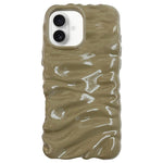 Custodia per telefono in TPU con texture cremosa e rivestimento galvanico, copertura completa., For iPhone 18
