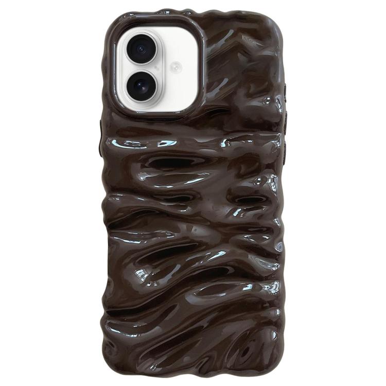 Custodia per telefono in TPU con texture cremosa e rivestimento galvanico, copertura completa., For iPhone 18