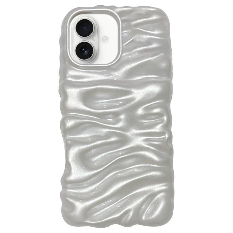 Custodia per telefono in TPU con texture cremosa e rivestimento galvanico, copertura completa., For iPhone 18