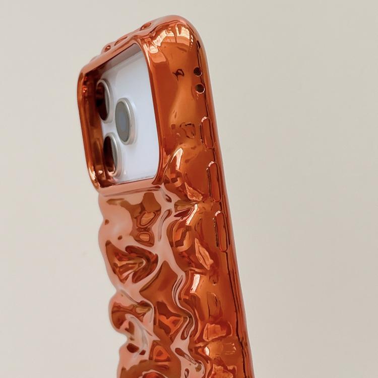 Custodia per telefono in TPU con texture cremosa e rivestimento galvanico, copertura completa., For iPhone 17 Pro Max, For iPhone 17 Pro