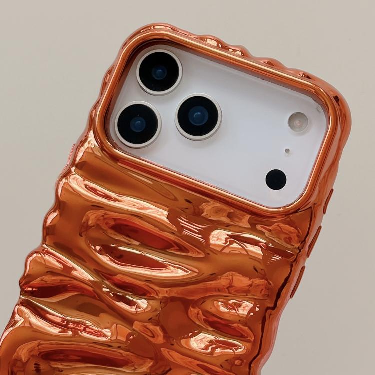 Custodia per telefono in TPU con texture cremosa e rivestimento galvanico, copertura completa., For iPhone 18