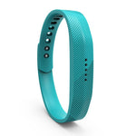 Cinturino in silicone con fibbia in metallo e pellicola traslucida per Fitbit Flex 2 xDfind, S, L