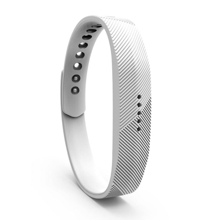 Cinturino in silicone con fibbia in metallo e pellicola traslucida per Fitbit Flex 2 xDfind, S, L