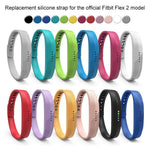 Cinturino in silicone con fibbia in metallo e pellicola traslucida per Fitbit Flex 2 xDfind, S, L