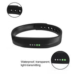 Cinturino in silicone con fibbia in metallo e pellicola traslucida per Fitbit Flex 2 xDfind, S, L