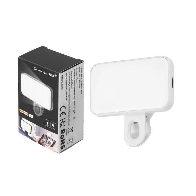 Mini luce di riempimento portatile con clip 200mAh