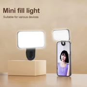 Mini luce di riempimento portatile con clip 200mAh
