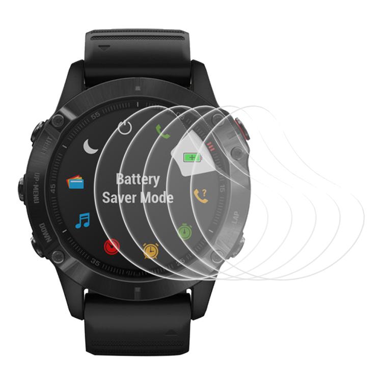 5 pezzi xDfind Pellicola protettiva in idrogel morbido per la parte frontale dell'orologio, For Garmin Fenix 6, For Garmin Forerunner 945, For Garmin Bounce, For Garmin EPIX Gen 2, For Garmin vivosmart 4