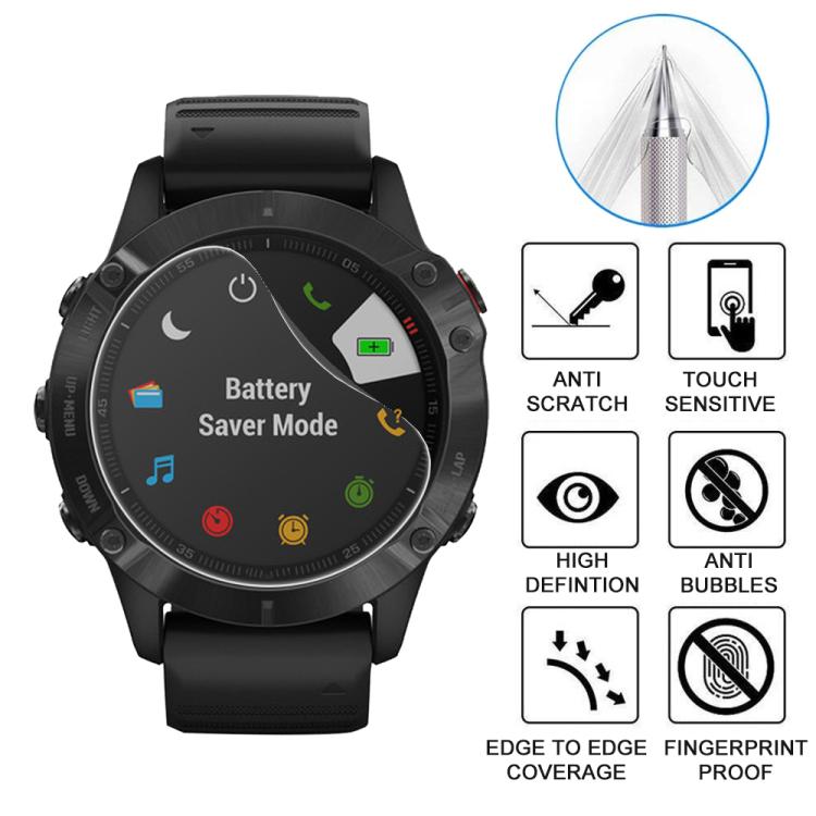5 pezzi xDfind Pellicola protettiva in idrogel morbido per la parte frontale dell'orologio, For Garmin Fenix 6, For Garmin Forerunner 945, For Garmin Bounce, For Garmin EPIX Gen 2, For Garmin vivosmart 4