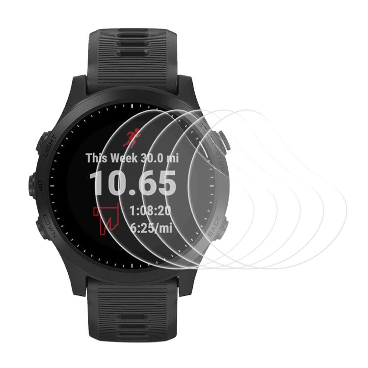 5 pezzi xDfind Pellicola protettiva in idrogel morbido per la parte frontale dell'orologio, For Garmin Fenix 6, For Garmin Forerunner 945, For Garmin Bounce, For Garmin EPIX Gen 2, For Garmin vivosmart 4