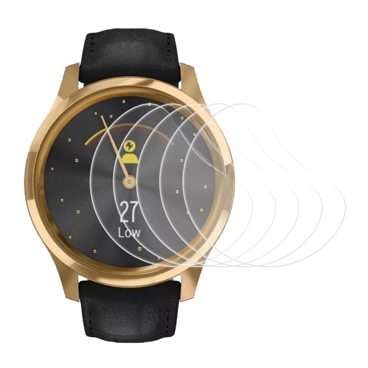 5 pezzi xDfind Pellicola protettiva in idrogel morbido per la parte frontale dell'orologio, For Garmin GarminMove Luxe / Style, For Garmin GarminMove Sport, For Garmin Approach G12, For Garmin vivoactive 3 Music, For Garmin Forerunner 158              ...