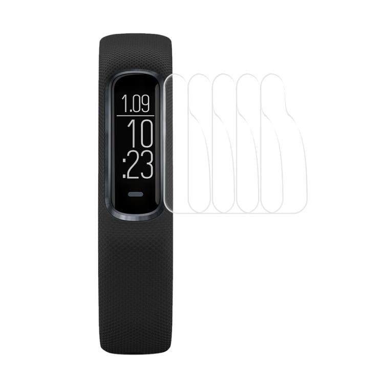 5 pezzi xDfind Pellicola protettiva in idrogel morbido per la parte frontale dell'orologio, For Garmin Fenix 6, For Garmin Forerunner 945, For Garmin Bounce, For Garmin EPIX Gen 2, For Garmin vivosmart 4