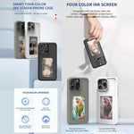 Custodia per telefono fai-da-te con schermo e-ink a quattro colori e NFC., For iPhone 17 Pro Max, For iPhone 17 Pro