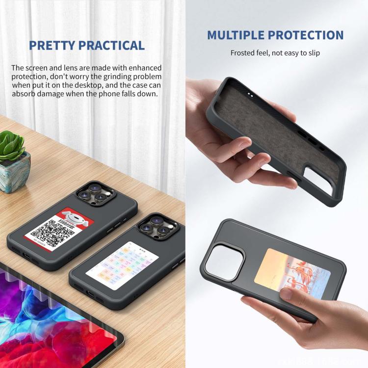 Custodia per telefono fai-da-te con schermo e-ink a quattro colori e NFC., For iPhone 17 Pro Max, For iPhone 17 Pro
