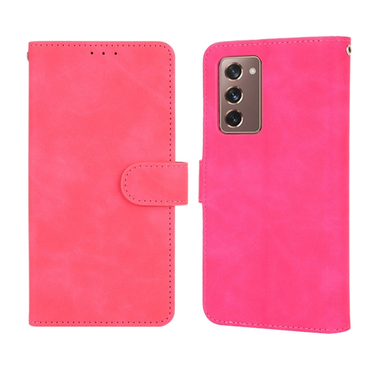Per Samsung Galaxy Z Fold2 5G Tinta unita Skin Feel Fibbia magnetica Custodia in pelle PU con struttura in vitello a vibrazione orizzontale con supporto e slot per schede e portafoglio, For Samsung Galaxy Z Fold2 5G