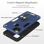 Custodia TPU Armor Series con anello per smartphone compatibili