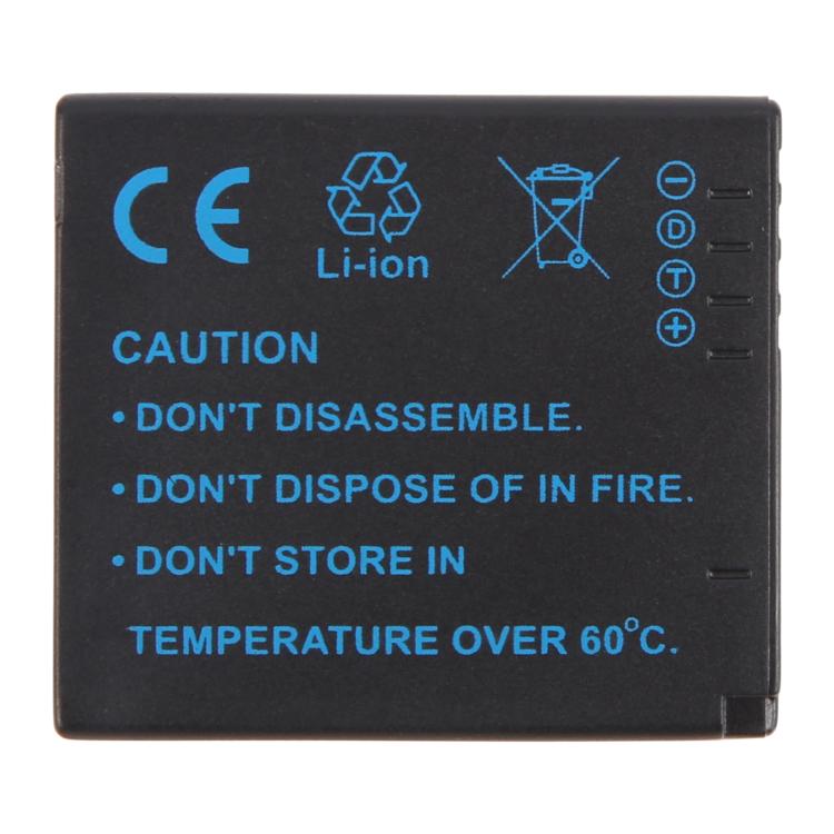 Batteria per fotocamera DMW-BCF10E da 1000 mAh per Panasonic DMC-FH22 / FH1 / FS15 / FH3 / F2 / F3 / 4GK, DMW-BCF10E