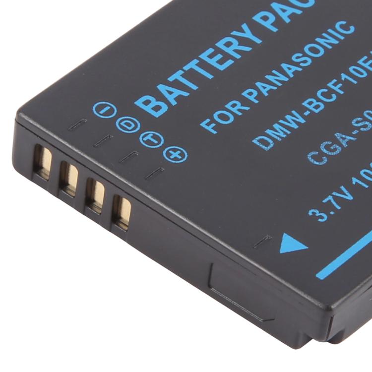 Batteria per fotocamera DMW-BCF10E da 1000 mAh per Panasonic DMC-FH22 / FH1 / FS15 / FH3 / F2 / F3 / 4GK, DMW-BCF10E