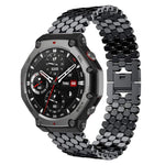 Cinturino per orologio in metallo con texture a squame di pesce xDfind, For Amazfit T-Rex 3