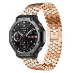 Cinturino per orologio in metallo con texture a squame di pesce xDfind, For Amazfit T-Rex 3