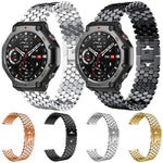 Cinturino per orologio in metallo con texture a squame di pesce xDfind, For Amazfit T-Rex 3
