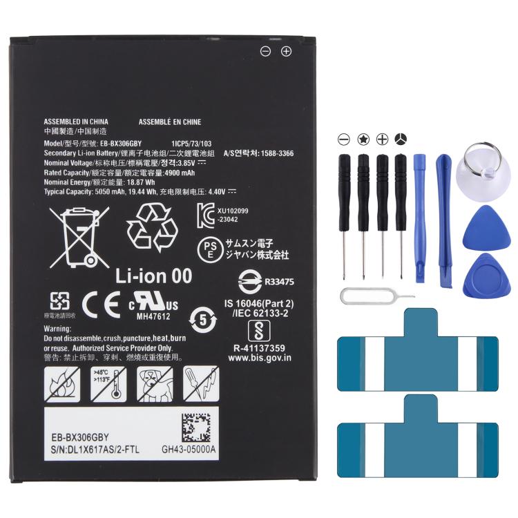 EB-BX306GBY per Samsung Galaxy Tab Active5 5G SM-X306B, batteria da 4900 mAh, EB-BX306GBY