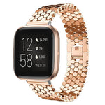 Cinturino per orologio in metallo con texture a squame di pesce xDfind, For Fitbit Versa 4/Versa 3/Sense 2/Sense, For Fitbit Versa 2/Versa/Versa Lite