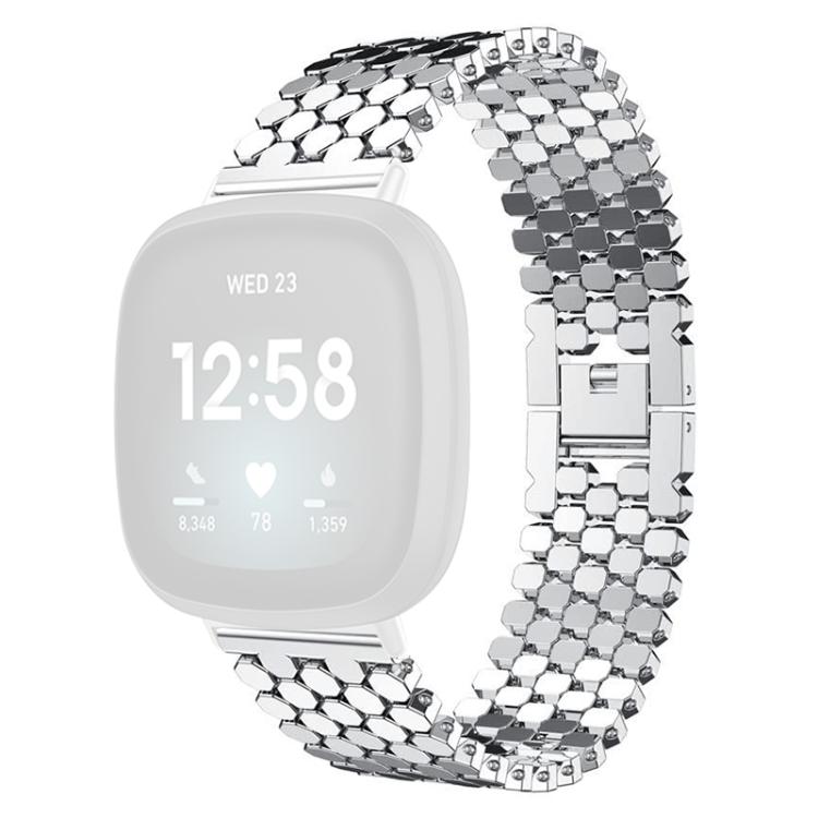 Cinturino per orologio in metallo con texture a squame di pesce xDfind, For Fitbit Versa 4/Versa 3/Sense 2/Sense, For Fitbit Versa 2/Versa/Versa Lite