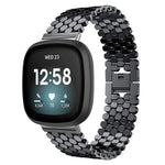 Cinturino per orologio in metallo con texture a squame di pesce xDfind, For Fitbit Versa 4/Versa 3/Sense 2/Sense, For Fitbit Versa 2/Versa/Versa Lite