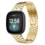 Cinturino per orologio in metallo con texture a squame di pesce xDfind, For Fitbit Versa 4/Versa 3/Sense 2/Sense, For Fitbit Versa 2/Versa/Versa Lite