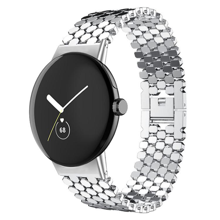 Cinturino per orologio in metallo con texture a squame di pesce xDfind, For Google Pixel Watch 4 / Watch 3 45mm, For Google Pixel Watch 4 / 3 / 2 / 1 41mm