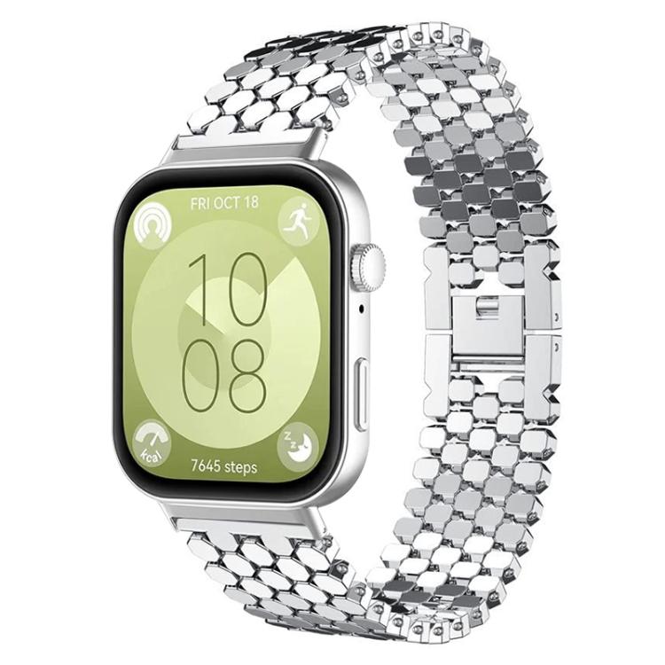 Cinturino per orologio in metallo con texture a squame di pesce xDfind, For Huawei Watch Fit4 / Fit4 Pro / Fit3