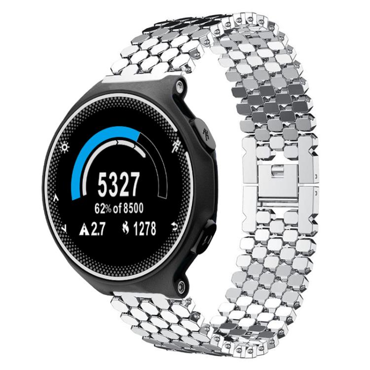 Cinturino per orologio in metallo con texture a squame di pesce xDfind, For Garmin Fenix 8/7X/6X/5X 26mm, For Garmin Fenix 8/7/6/5 22mm, For Garmin Forerunner 235/220/620/630, For Garmin Forerunner 35 / 30 / 35J