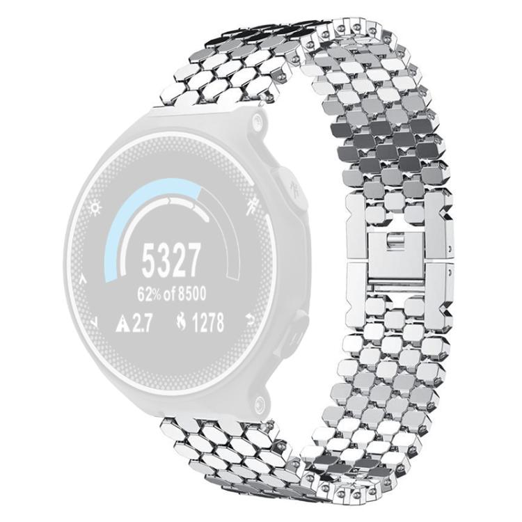 Cinturino per orologio in metallo con texture a squame di pesce xDfind, For Garmin Fenix 8/7X/6X/5X 26mm, For Garmin Fenix 8/7/6/5 22mm, For Garmin Forerunner 235/220/620/630, For Garmin Forerunner 35 / 30 / 35J