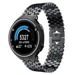 Cinturino per orologio in metallo con texture a squame di pesce xDfind, For Garmin Fenix 8/7X/6X/5X 26mm, For Garmin Fenix 8/7/6/5 22mm, For Garmin Forerunner 235/220/620/630, For Garmin Forerunner 35 / 30 / 35J