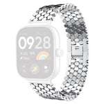 Cinturino per orologio in metallo con texture a squame di pesce xDfind, For Xiaomi Band 10 Pro/9 Pro/Redmi Watch 6/5, For Redmi Watch 3 Active / Watch 3 Lite, For Redmi Watch 3